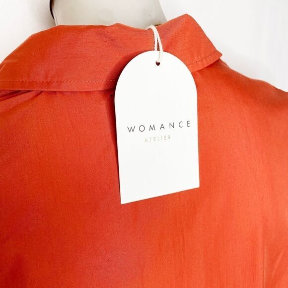 NWT Burnt Orange Tier Dress With Collar 💚🌻 - Picture 6 of 8